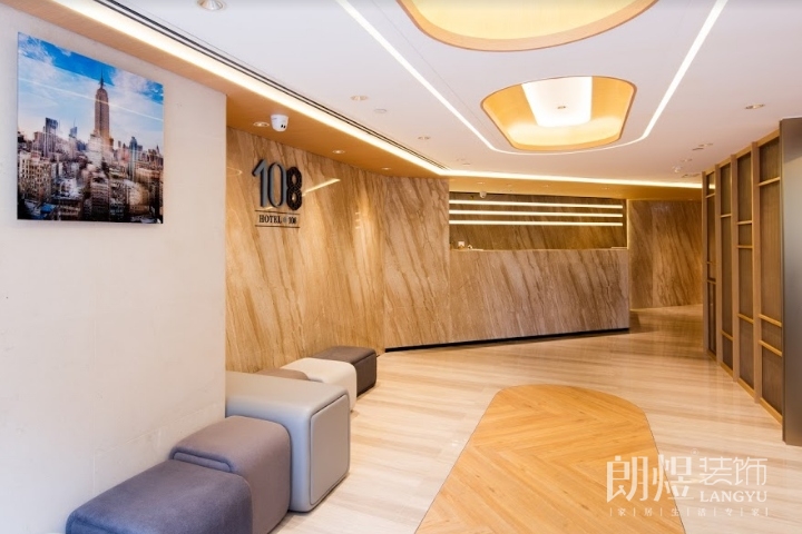 現代主義風格酒店裝修效果圖-酒店前臺