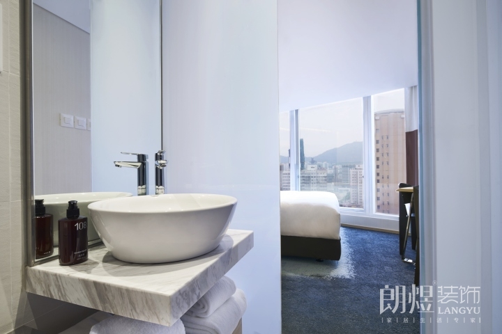 現代主義風格酒店裝修效果圖-洗漱臺