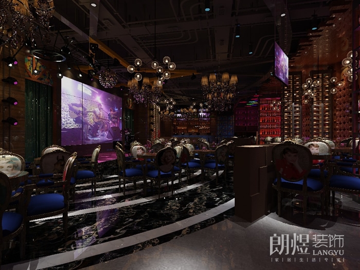 懷舊風(fēng)格酒吧裝修設(shè)計(jì)效果圖