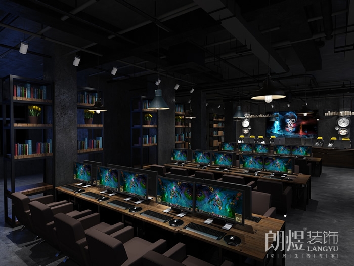 時尚簡約網吧裝修設計