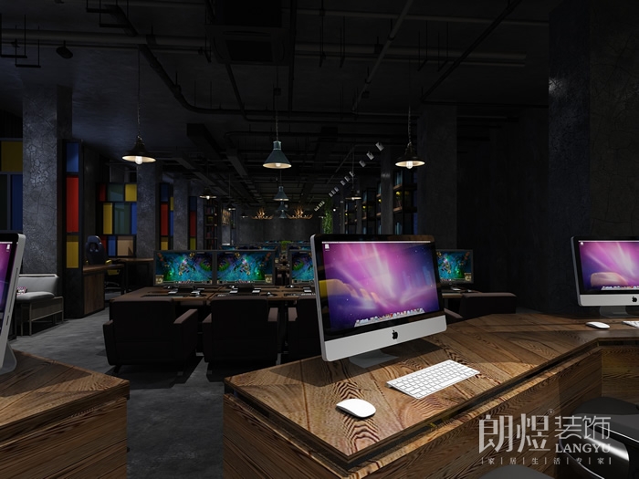 時尚簡約網吧裝修設計