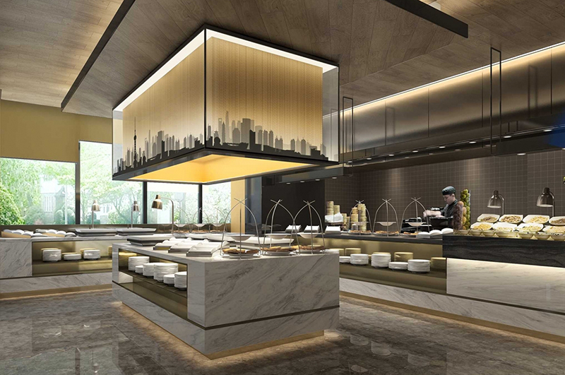 酒店餐臺裝修效果圖