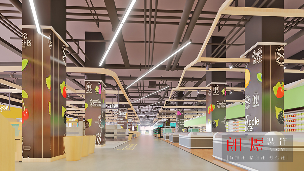 超市分類動線設計之走廊公區