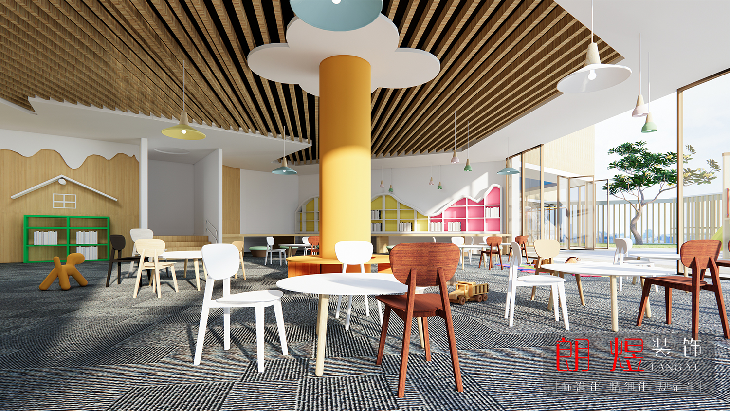 民辦私立幼兒園裝修效果圖
