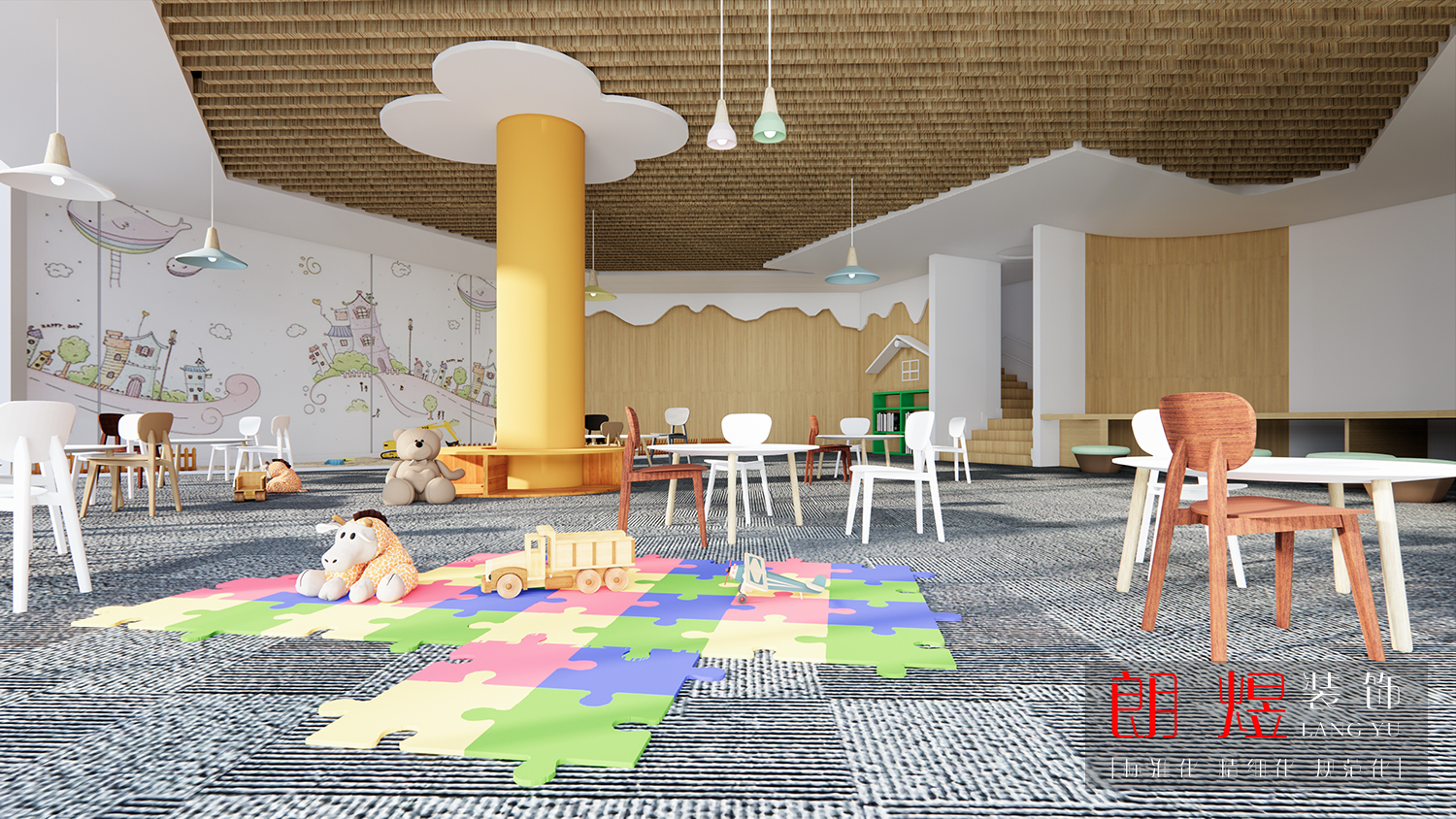 民辦私立幼兒園裝修效果圖