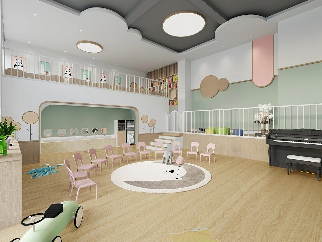 幼兒園室內(nèi)簡約裝修效果圖