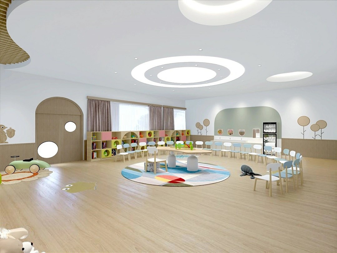 幼兒園室內(nèi)簡約裝修效果圖