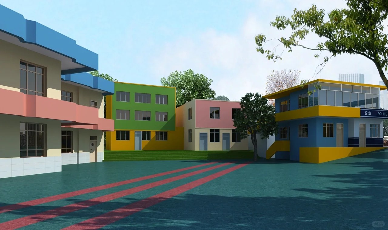 幼兒園室外裝修效果圖