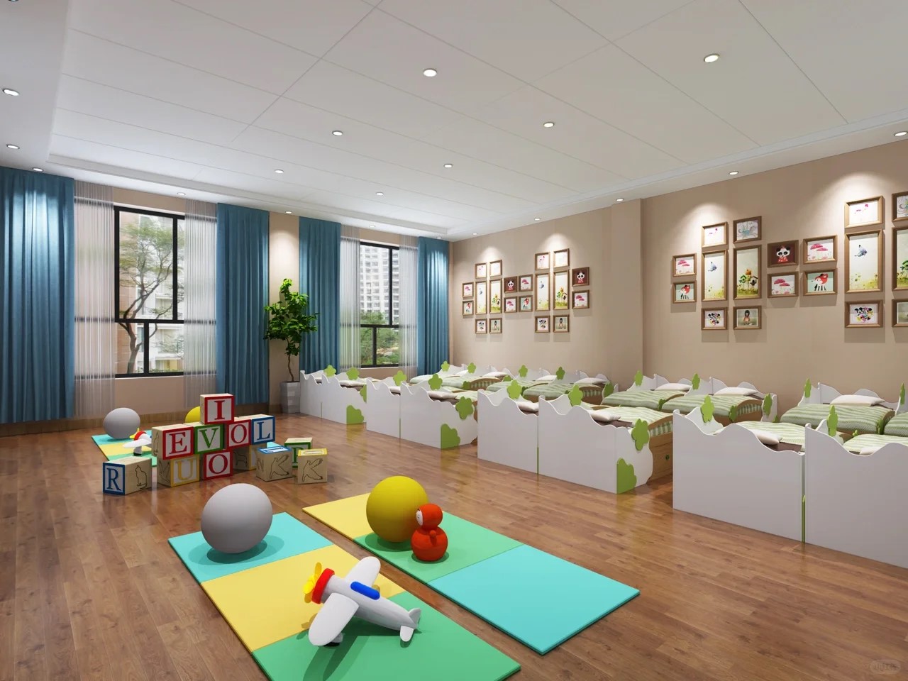 幼兒園室內(nèi)裝修效果圖